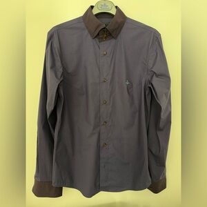 Vivienne Westwood 3 Button Krall Shirt Purple Dark